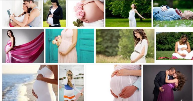 Живот беременной по месяцам в картинках